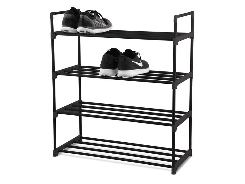 Schou Schuhregal 65 x 29 x 74 cm, Schwarz