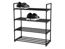 Schou Schuhregal 65 x 29 x 74 cm, Schwarz