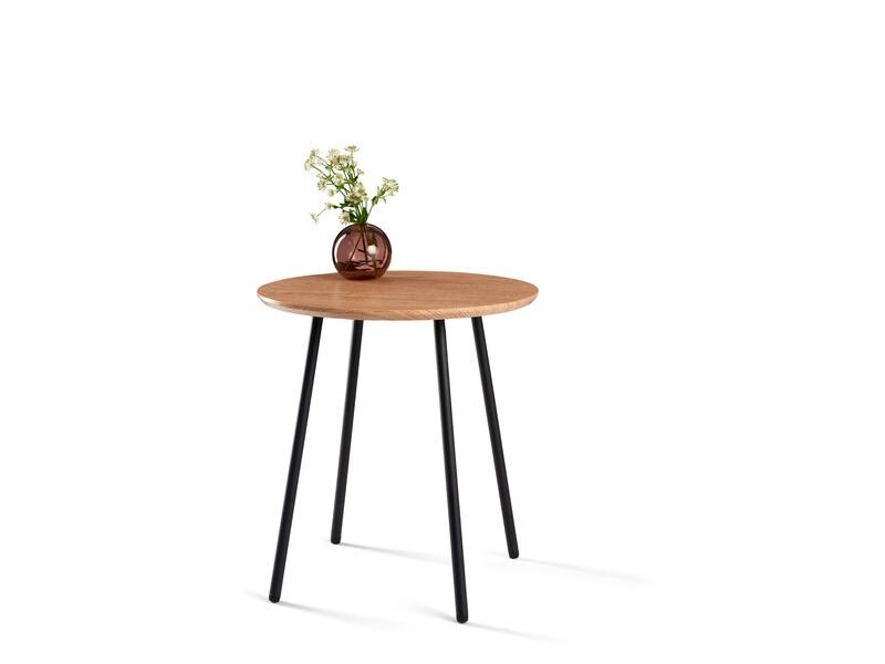 Schou Beistelltisch Ø 40 cm, Braun/Schwarz