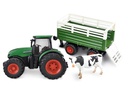 Amewi Traktor mit Viehtransporter, Grün 1:24, RTR