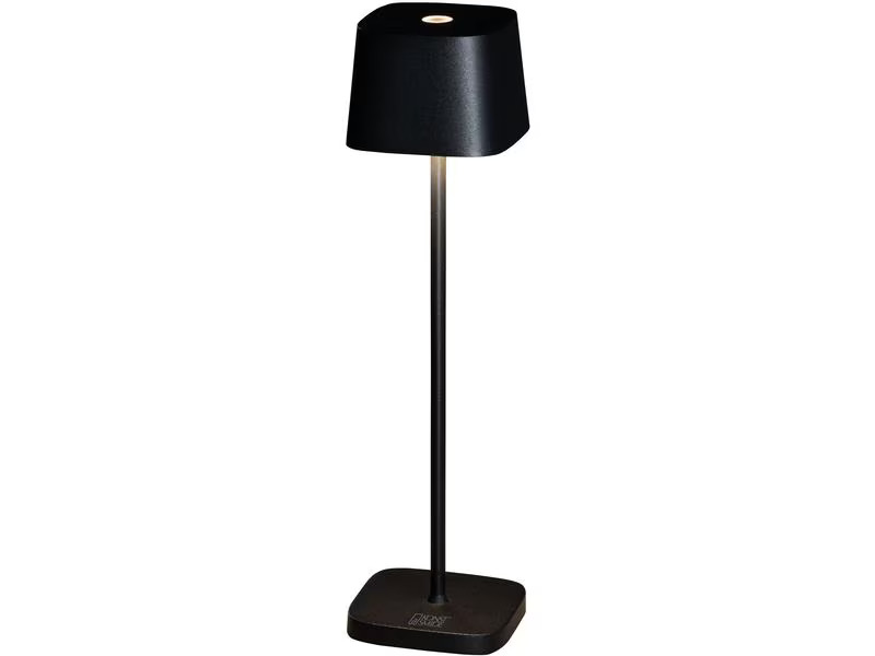 Konstsmide Akku-Tischleuchte Capri Mini USB, 2200-3000K, 2.2 W, Schwarz