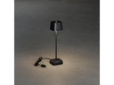 Konstsmide Akku-Tischleuchte Capri Mini USB, 2200-3000K, 2.2 W, Schwarz