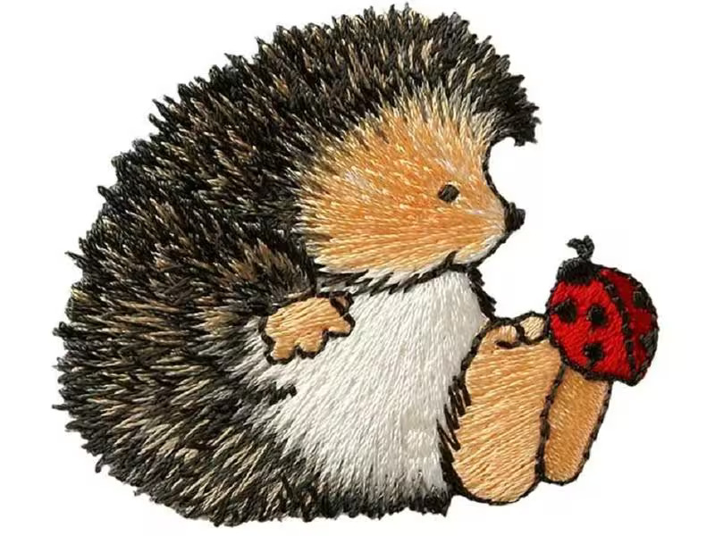 Mono-Quick Aufbügelbild Igel mit Junikäfer 1 Stück