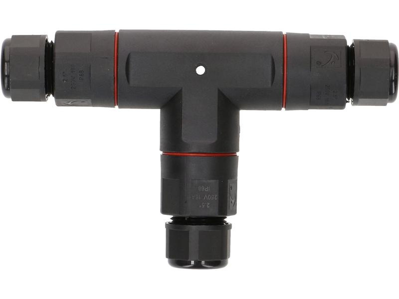 Max Hauri Verbindungsmuffe T-Stück IP68, 6.5 - 11 mm, Schwarz