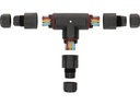 Max Hauri Verbindungsmuffe T-Stück IP68, 6.5 - 11 mm, Schwarz