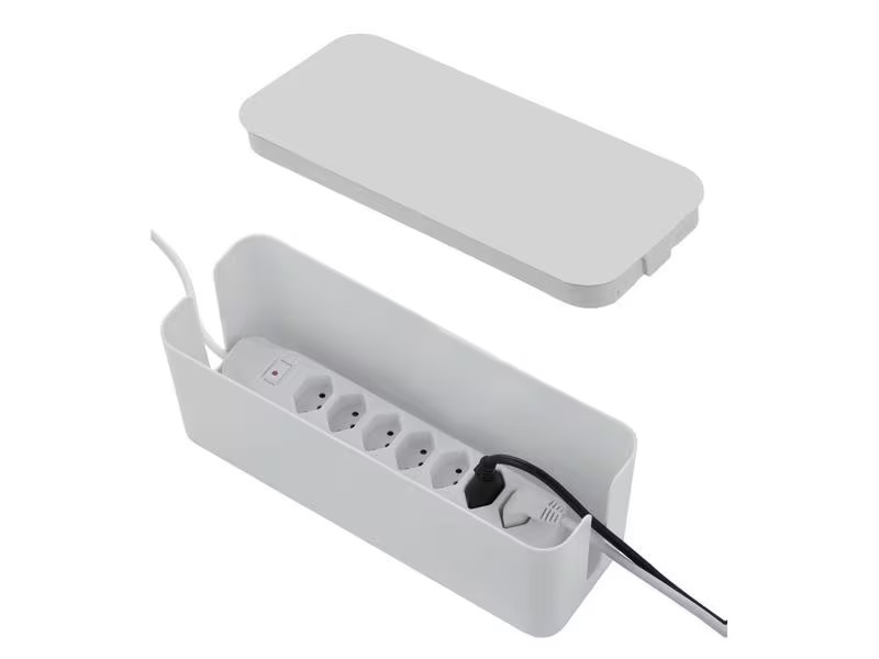 Schönenberger Kabelbox mit Steckerleiste 7x T13, Weiss