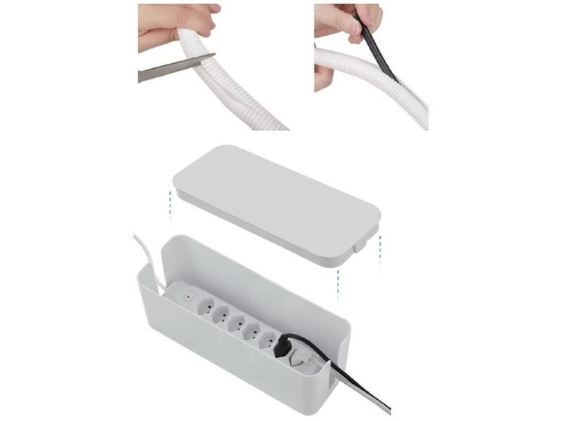 Schönenberger Kabelbox mit Steckerleiste 7x T13, Weiss
