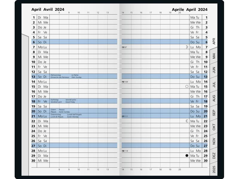 Stewo Taschenagenda 782 2024, Assortierte Farben