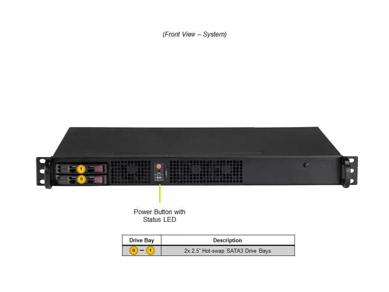 Supermicro Barebone IoT SuperServer SYS-110A-16C-RN10SP