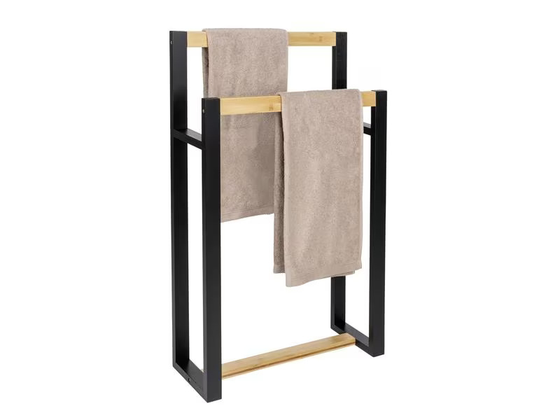 Wenko Handtuchhalter Braidi Natural/Schwarz