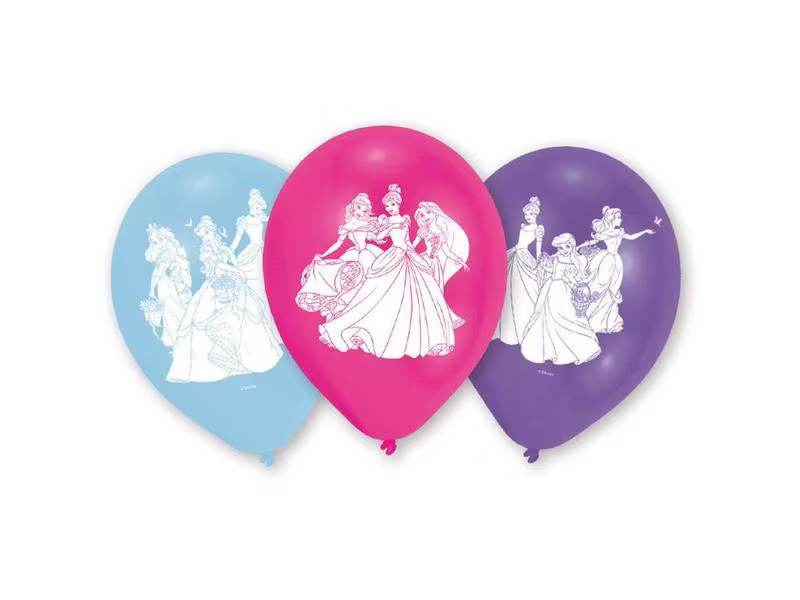 Amscan Luftballon Princess 6 Stück, Latex