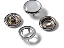 Prym Druckknöpfe Jersey Kappe Weiss, 12 mm, 6 Stück