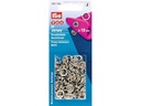 Prym Druckknöpfe Jersey Ring Silber, 10 mm, 20 Stück