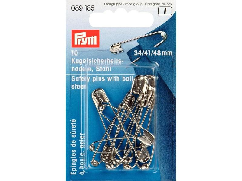 Prym Sicherheitsnadel Nr. 0 - 3, 10 Stück