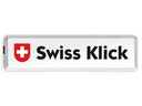Swiss Klick Kennzeichenhalter Hochformat Hinterseite, Chrom Glanz