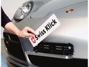 Swiss Klick Kennzeichenhalterset Langformat Weiss