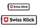 Swiss Klick Kennzeichenhalterset Langformat Schwarz