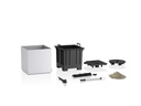 Lechuza Blumentopf Canto Stone 40 Low, Quarzweiss