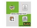 3M Möbelgleiter Flexibal, Ø 80 mm, Grau, 4er Pack