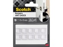 3M Schutzpuffer Anti Shock, 13 x 13 mm, Transparent, 10er Pack