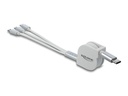 Delock USB-Ladekabel USB C - Lightning/Micro-USB B/USB C 0.98 m