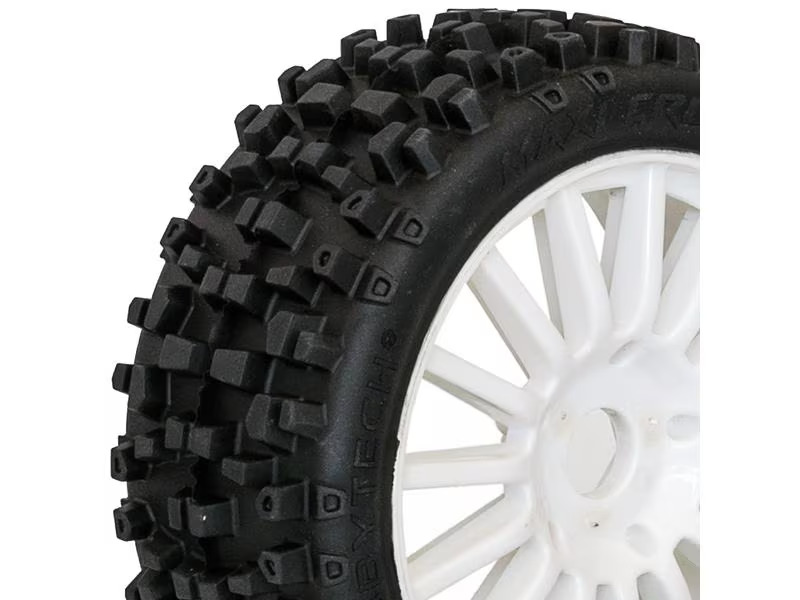 Hobbytech Kompletträder MAXI CROSS Buggy Weiss, 1:8