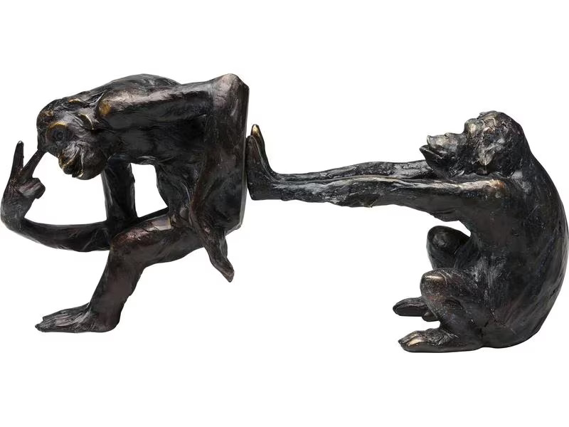 Kare Buchstütze Monkey Braun