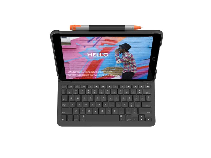 Logitech Tablet Tastatur Cover Slim Folio iPad 10.2 (7. + 8. Gen.)