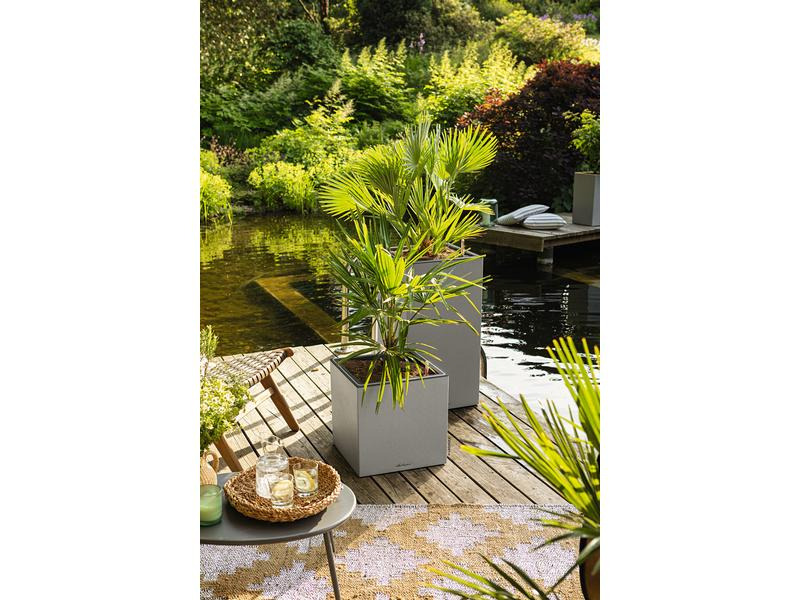 Lechuza Blumentopf Canto Stone 40 High, Stone Gray