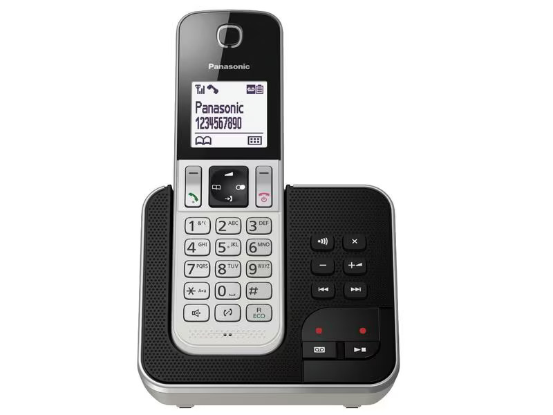 Panasonic Schnurlostelefon KX-TGD320SLW Schwarz/Silber