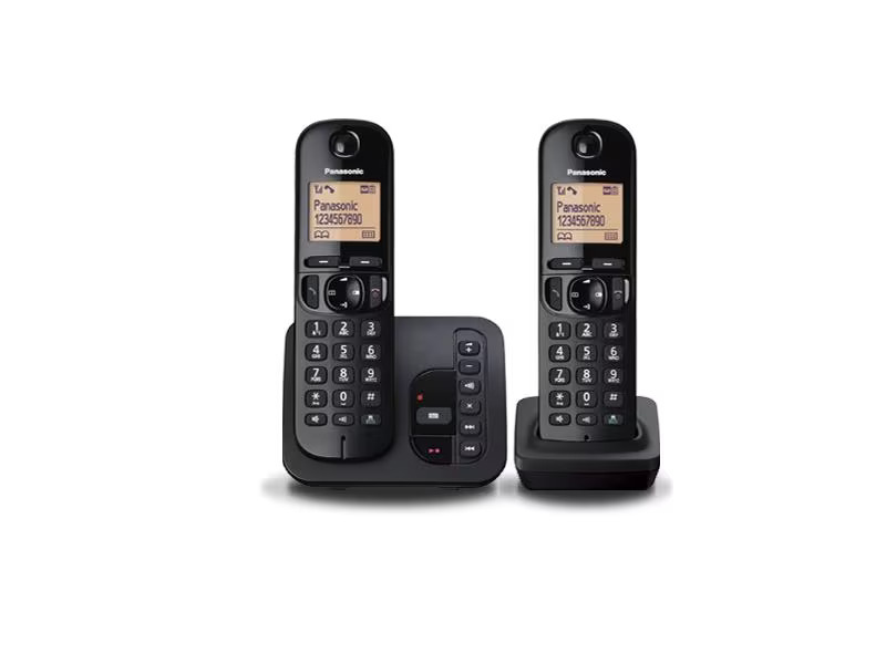 Panasonic Schnurlostelefon KX-TGC222SLB Schwarz