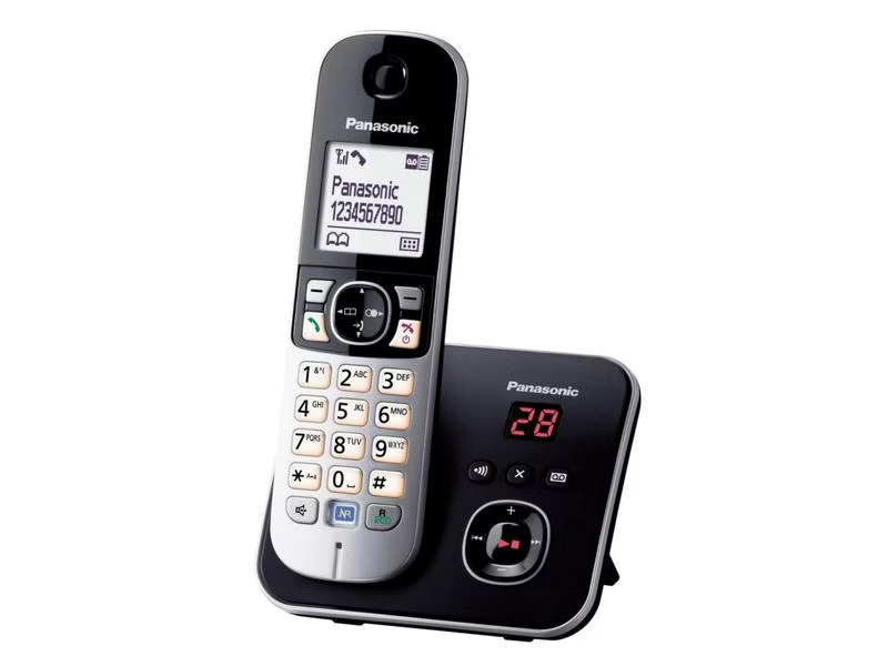 Panasonic Schnurlostelefon KX-TG6821SLB Schwarz