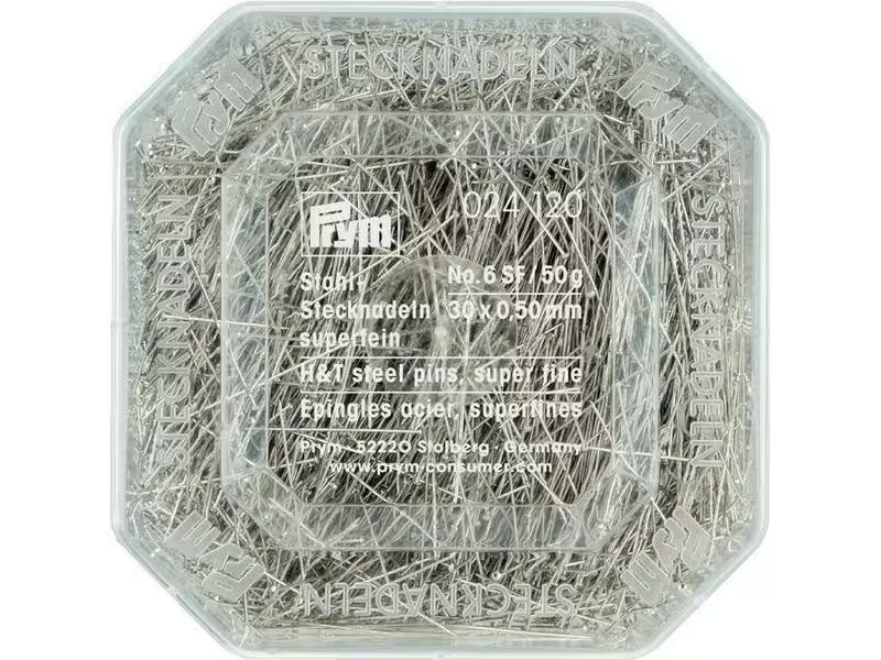Prym Stecknadel Silber, 0.50 x 30 mm
