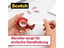 Scotch Klebeband Crystal Nachfüllpack 19 mm x 25 m, Transparent