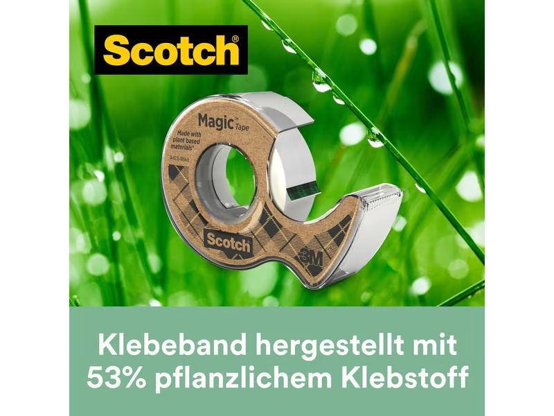 Scotch Handabroller Magic Greener Choice 19 mm x 20 m, 1 Stück