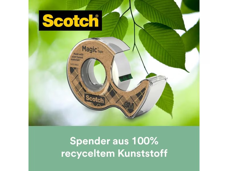 Scotch Handabroller Magic Greener Choice 19 mm x 20 m, 1 Stück
