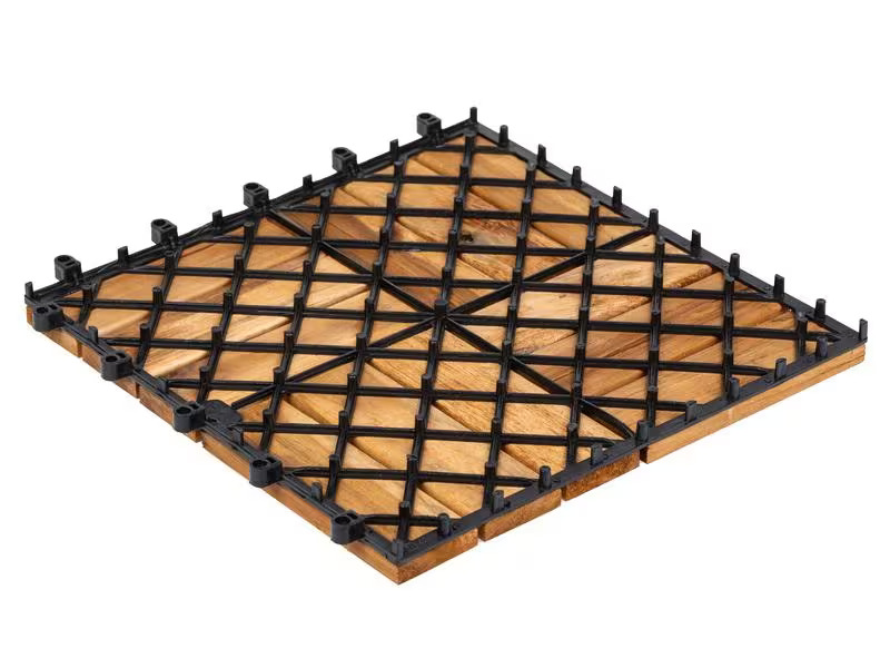 COCON Balkon- und Terrassenplatten Akazie, 30 x 30 cm, 6 Stück