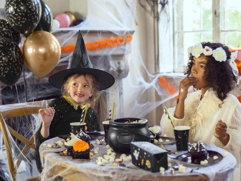 Partydeco Becher Trick or Treat 6 Stk., Schwarz/Gold