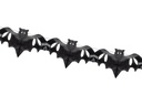 Partydeco Girlande Fledermaus 4 m, Schwarz