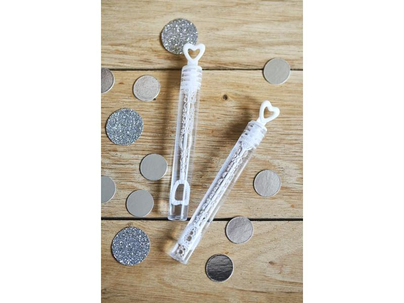 Partydeco Partyaccessoire Seifenblasen Herz, Weiss