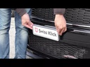 Swiss Klick Kennzeichenhalterset Hochformat Schwarz