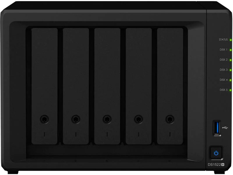 Synology NAS DiskStation DS1522+ 5-bay Synology Plus HDD 40 TB