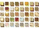 URSUS Designpapier Glitter Herbst 40 Blatt, 190 g/m²