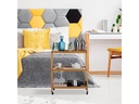 relaxdays Bartrolley Bambus 76.5 x 30 cm, Nature