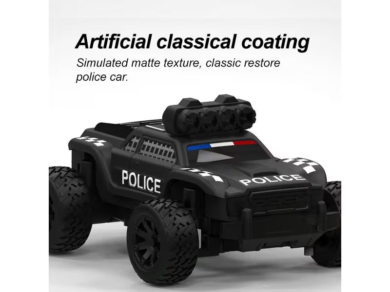 Turbo Racing Micro Monster Truck C82, Police, RTR, 1:76
