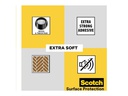 3M Filzgleiter Extra-Soft, 250 mm x 80 mm, Grau