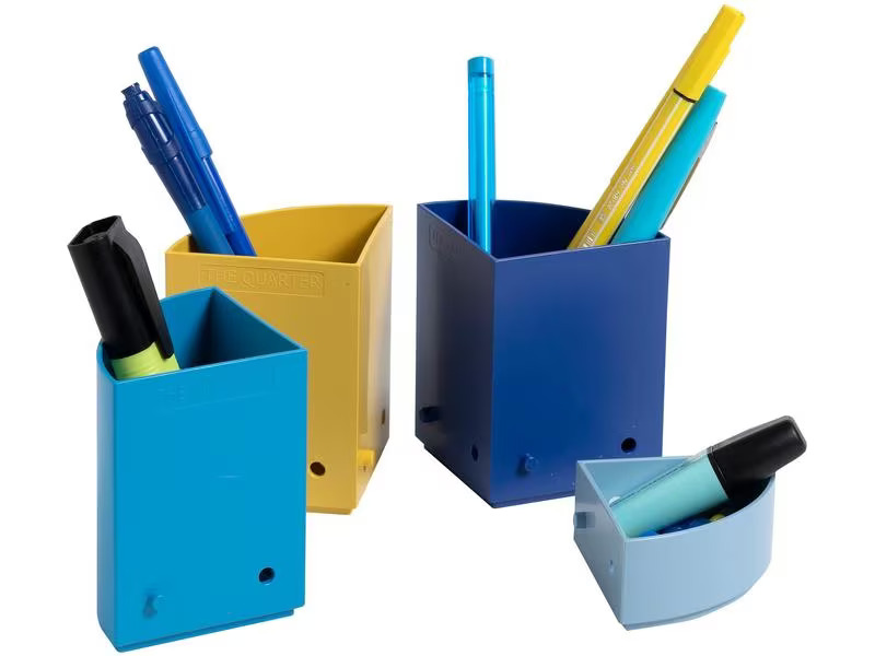 Exacompta Stiftehalter Bee Blue Dunkelblau/Gelb/Hellblau