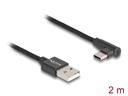 Delock USB 2.0-Kabel USB A - USB C gewinkelt 2 m