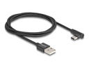 Delock USB 2.0-Kabel USB A - USB C gewinkelt 1 m