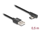 Delock USB 2.0-Kabel USB A - USB C gewinkelt 0.5 m